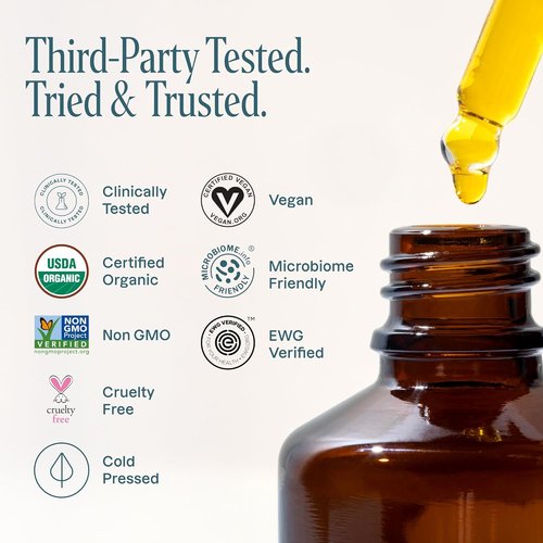 Cliganic Organic Jojoba Oil - 100% Pure Cold Pressed | Moisturizing for Face, Hair & Skin (4oz)