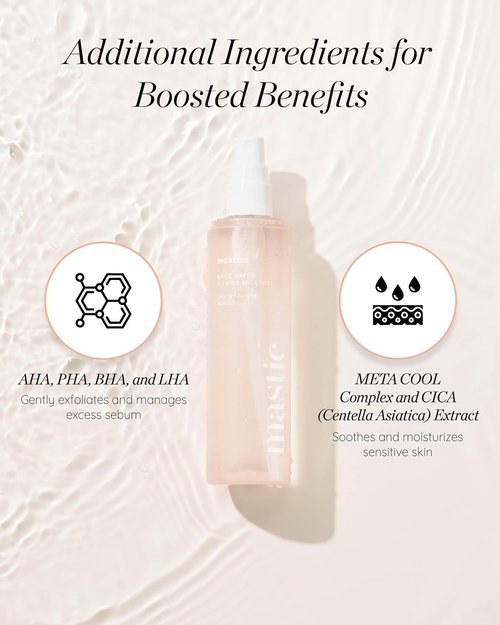 Mastina White Mastic Cooling Body Mist - Hydrating & Brightening Spray for Sensitive Skin | 5.1 fl oz