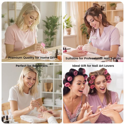 Bcowos Pink Lint Free Nail Wipes with Storage Case- 1080PCS Super Absorbent Nail Polish Remover Pads- Disposable Lint Free Wipes for Nail Polish Removal, lash Extensions Application, Nail Care