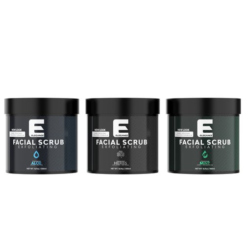 Elegance Natural Face Scrub, 16.9 Oz, Aloe Vera Based Facial Scrub, Exfoliate and Eliminate Impuritites for a Healthy and Hydrated Glowing Skin