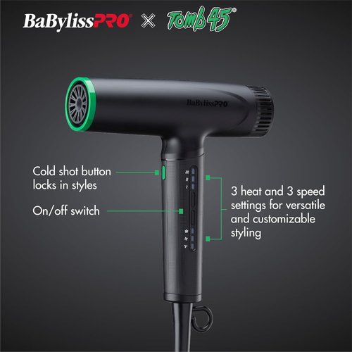 BaBylissPRO Nano Titanium Hair Dryer - Limited Edition Ionic Technology | Lightweight & Powerful