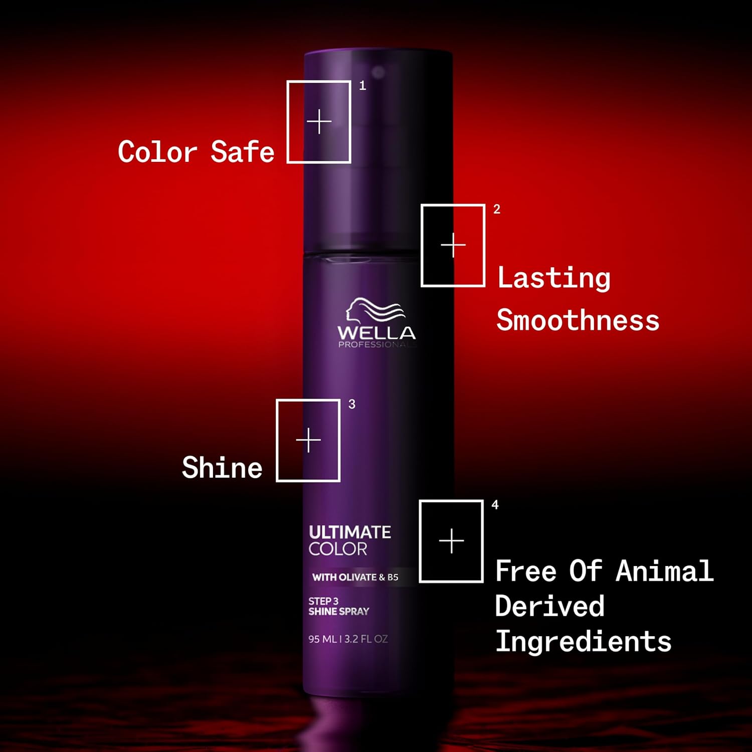 Wella Professionals Ultimate Color Shine Spray - Lasting Shine & Smoothness for Color-Treated Hair | 3.2 Fl Oz