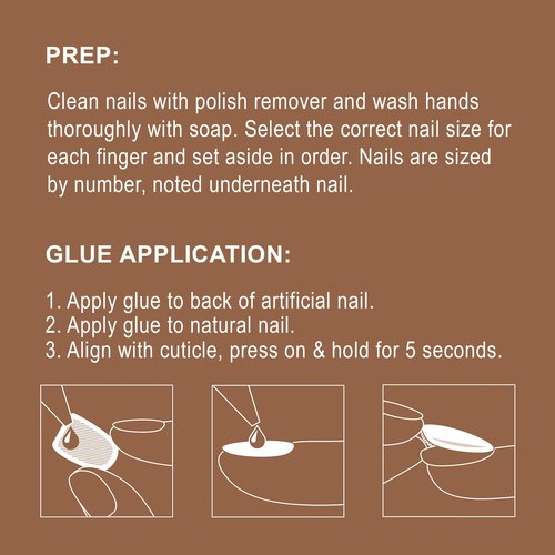 GoldFinger Premium Luxury False Nails Kit, Ready to Wear Pink French Nails, Manicure Stick and Glue Included, Long Coffin Shape with 3D Rhinestones, Long-Lasting Hottest Trend Glue on Nails