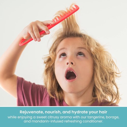 Little Twig Detangling Conditioner - Natural Plant-Derived Formula with Essential Oils | Tangerine, 17 fl oz