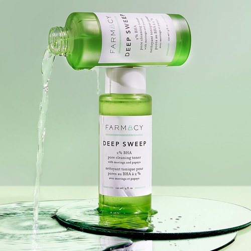 Farmacy 2% Salicylic Acid Toner - Deep Sweep BHA Exfoliant & Pore Cleaner for Oily Skin | 120ml