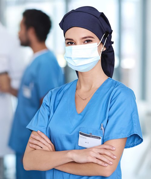 Large Satin Scrub Cap for Ponytail Women Silk Nurse Work Bonnet for Long Braids Hair Head Cover Black White