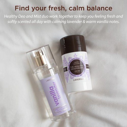 Lavanila Vanilla Lavender Deodorant for Women 2-Pack (2 Oz Each) - Natural Aluminum Free Solid Stick Deodorant, Made In USA, Vegan