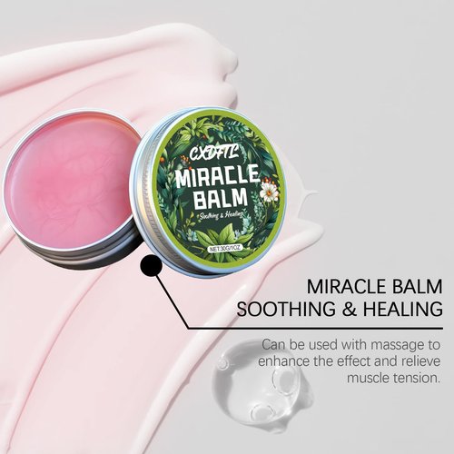 CXDFTL Miracle Balm, 2 Pack Organic Miracle Balm, Natural Ingredients, Cream for Legs, Arms, Back Relaxed and Comfortable, Gentle Formula for Regular Use