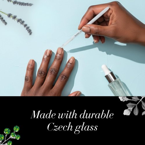 butter London Glass Cuticle Pusher, Signature Glass Collection - Professional Cuticle Pushers & Scraper for Natural Nails - Salon Quality Manicure Pedicure Tool & Products for Fingernails & Toenails