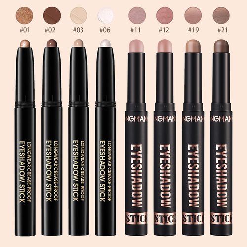 Skiennix Matte Cream Eyeshadow Stick - Waterproof, Long-Lasting, High Pigment | 1 Caramel