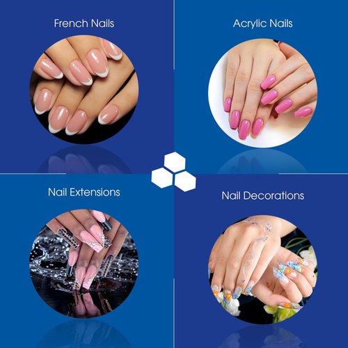 DeEnti Nomma Plus Professional Liquid Monomer, EMA Nail Liquid for Acrylic Powder, Non-Yellowing Monomer, 16oz Bottle, Professional Salon Quality Manicure and Pedicure Supplies