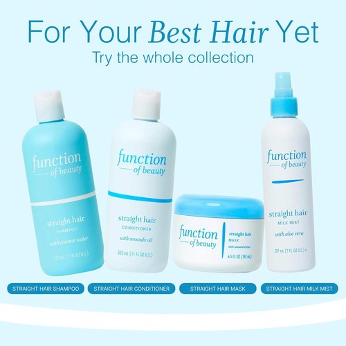 Function of Beauty Leave-In Conditioner - Sulfate-Free Treatment for Volume & Shine - Anti-Frizz, Lightweight, Hydrating