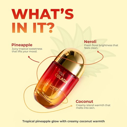 Sapil Pina Colada Perfume for Women - Tropical Freshness for Summer - Long-Lasting 100ml Eau De Parfum