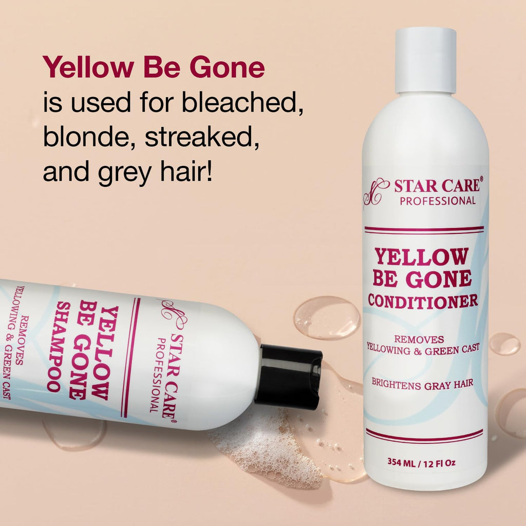 Yellow Be Gone Shampoo - Clarifying Brassiness Neutralizer for Bleached & Blonde Hair | 12oz