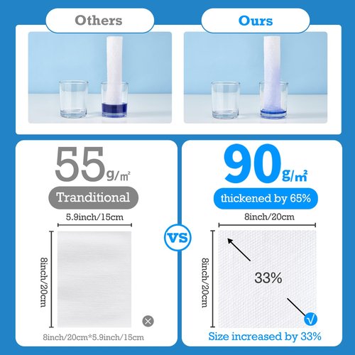 matern'ella Hanging Dry Wipes 166 Counts Face Towel Washcloth Facial Cleansing Thickened Makeup Remover Disposable Soft Face Towelettes for Sensitive Skin Fragrance and Alcohol Free Wet Dry Dual Use