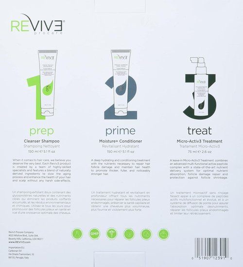 REVIV3 Procare 30-Day Trial Kit | 3-Part System for Fine, Thinning Hair - Sulfate & Paraben Free