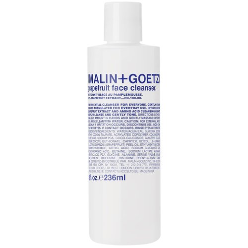 MALIN+GOETZ Grapefruit Face Cleanser - Gentle 3-in-1 Foaming Gel with Vitamin-Rich Grapefruit | Purifies + Brightens | Vegan (8 Fl Oz)