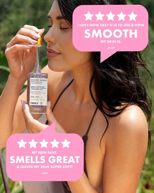Truly Beauty Glazed Donut After Shave Oil - Razor Bumps Treatment for Women, Razor Bump and Ingrown Hair Treatment for Bikini Area - 3.1 OZ