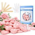 Chulan Hard Wax Beads, 400g Heart Hypoallergenic Wax Beans for Sensitive Skin, Unscented Waxing Bead for Coarse Hair Removal, Brazilian Waxing, Facial, Bikini, Legs, Armpits Women Home Pink