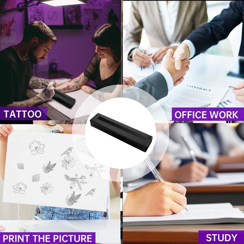 INKLESSPRINT Tattoo Stencil Printer Machine for Tattooing, Portable Bluetooth Thermal Tattoo Transfer Printer for Tattoo Artists & Enthusiasts., Compatible with Android, iOS, Windows