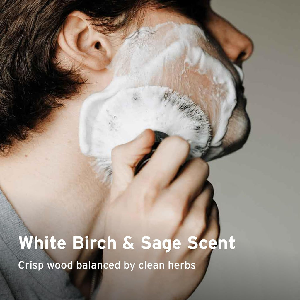 SUPPLY Ultra Lather Shaving Cream for Men - Rich Cushion for Smoother Shave - 3.4 oz White Birch & Sage