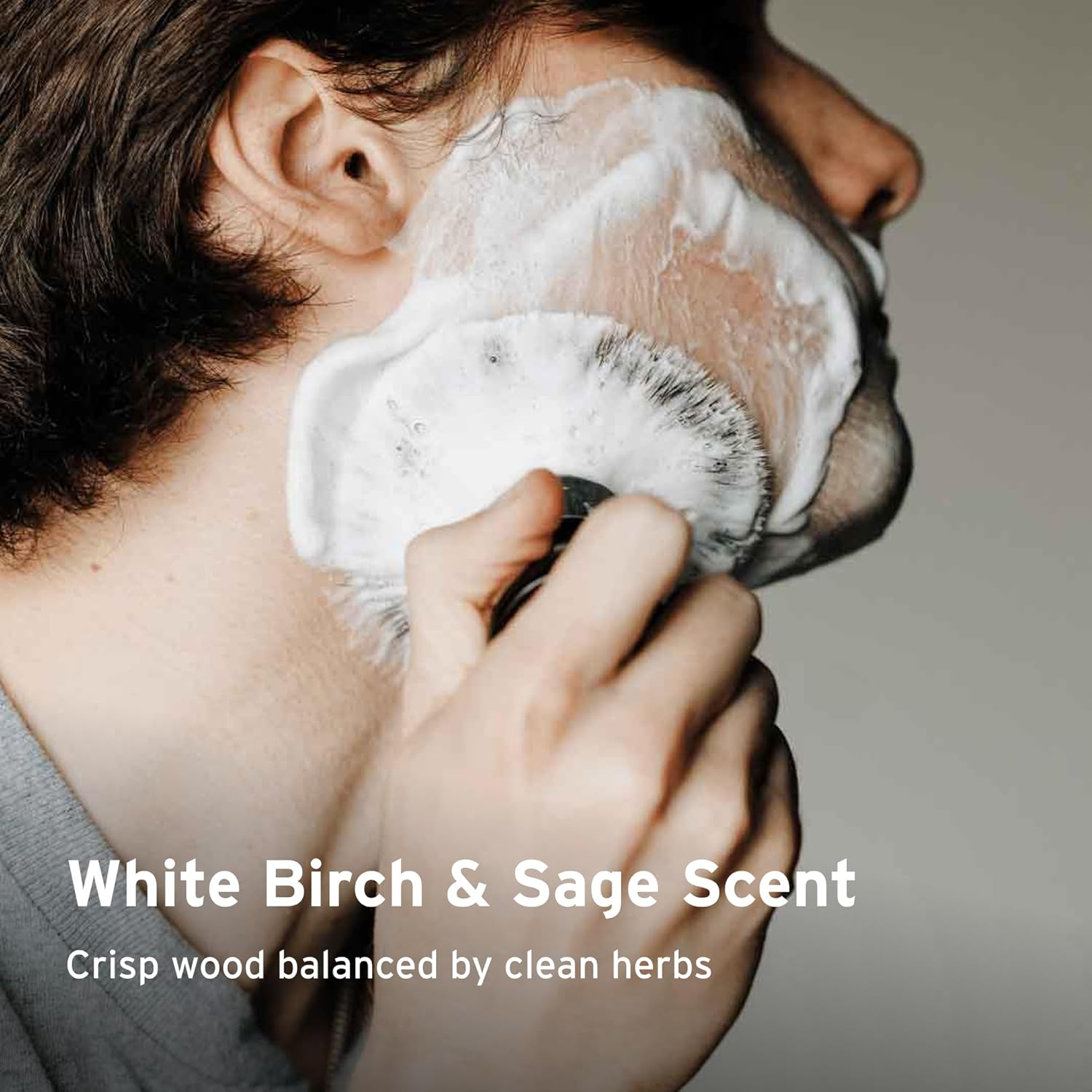 SUPPLY Ultra Lather Shaving Cream for Men - Rich Cushion for Smoother Shave - 3.4 oz White Birch & Sage