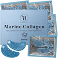 BLOOMORA Marine Collagen Under Eye Patches - Hydrating Mask for Puffy Eyes & Dark Circles | 30 Pairs