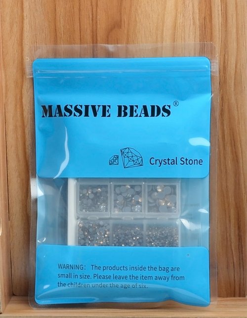 10000Pcs 2-Boxes Mixed Size Hot Fix Round Crystals Gems Glass Stones Hotfix Flat Back Rhinestones with Tweezers and Picking Pencil (Clear Crystal)