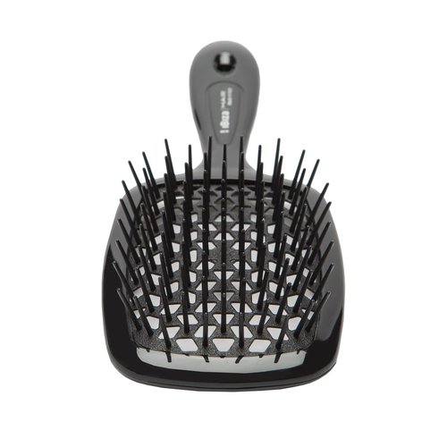 Ibiza Hair AirWave Shower Brush (Black) | For Shower or Pool | Effortlessly Glides Through Any Hair | Adults or Kids | Anti Static | Light Weight & Heat Resistant