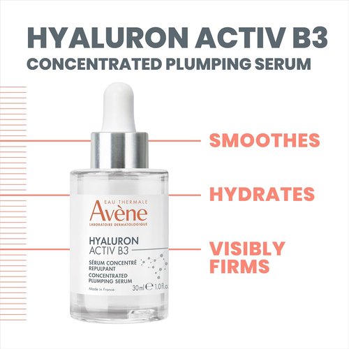 Avène Hyaluron ACTIV B3 Serum - Lightweight Hydrating Formula with Niacinamide & Hyaluronic Acid | 1 oz