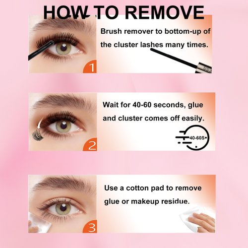 Lash Remover for Lash Extensions 10ML LAUBESS Lash Glue Remover Lash Bond and Seal Remover Lash Extension Remover Lash Cluster Remover Eyelash Remover for Lash Clusters