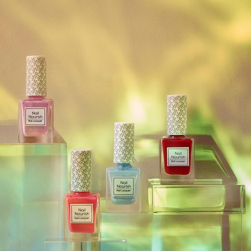 Kay Beauty Nail Nourish Enamel Polish - Quick Dry Crimson Hue 35 | Gel Effect & Hydrating Shine