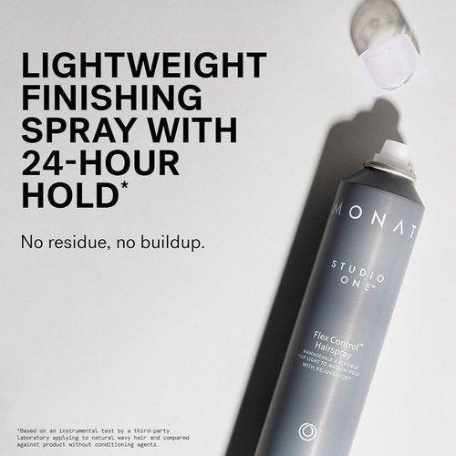 MONAT Studio One™ Flex Control Hairspray - Buildable Hold with REJUVENIQE® - Ideal for Colored Hair - Fresh Scent