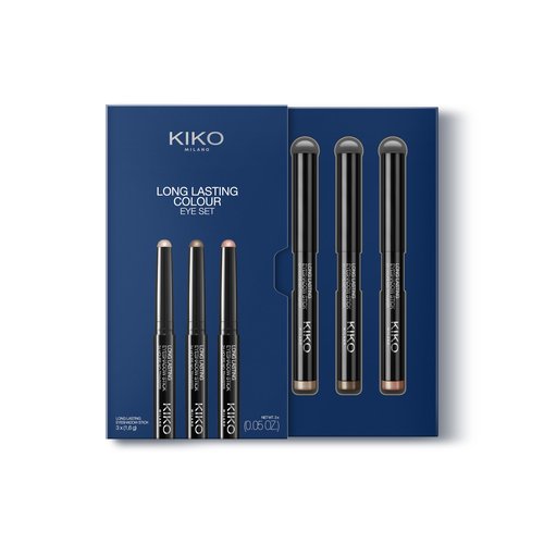 KIKO Milano Long Lasting Colour Eye Set 01 | 3 Eyeshadow Sticks With 24-Hour Hold