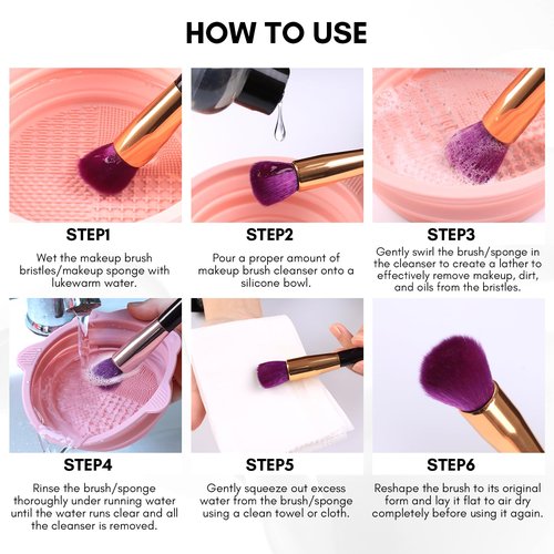 Makartt Makeup Brush Cleaner: Deep Cleaning Solution for Nail Brushes, Sponges, and Powder Puffs, Hypoallergenic Formula, Removes Residue from Cosmetic and Nail Art Tools, Cruelty-Free (5.07 fl oz)