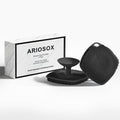 ARIOSOX 2 Pack Face Scrubbers, Silicone Face Scrubber Soft Bristles, Gentle Lather, Exfoliating & Deep Cleaning for Sensitive Skin, Giant Suction Cup Stick Securely, Easy to Store (Black)