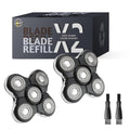 Pro Replacement Head Compatible with Remington Balder Pro XR7000 Head Shaver - 5 Dual Track Blades, Precision Electric Shaving for Bald Men (2 Pack)