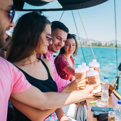 SpareCruise Leak-Proof Empty Shampoo Bottles: Reusable Funnels - for Cruise Ships, Travel, Events, Concerts, Beach(2 Pcs)