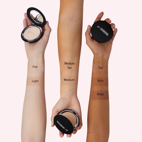 IT Cosmetics Celebration Foundation - Full Coverage Anti-Aging Powder Makeup | Blurs Pores & Fine Lines, 0.3 oz