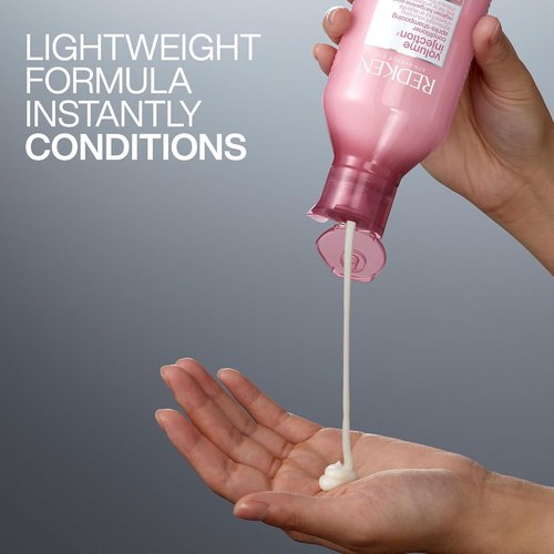 Redken Volume Injection Conditioner for Fine Hair - Adds Lift & Body, Paraben-Free Formula