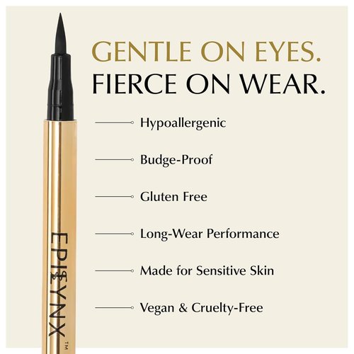 Skiennix Liquid Eyeliner - Hypoallergenic, Long-Lasting Waterproof Formula | Brown, 2mL