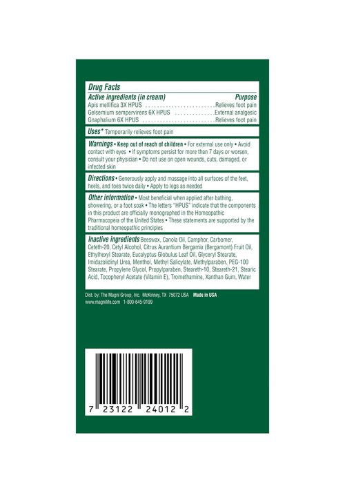 MagniLife DB Pain Relieving Foot Cream, Calming Relief for Burning, Tingling, Shooting & Stabbing Foot Pain, Moisturizing Foot Cream Suitable for Diabetic and Sensitive Skin - 2 Packs of 4 oz Jars
