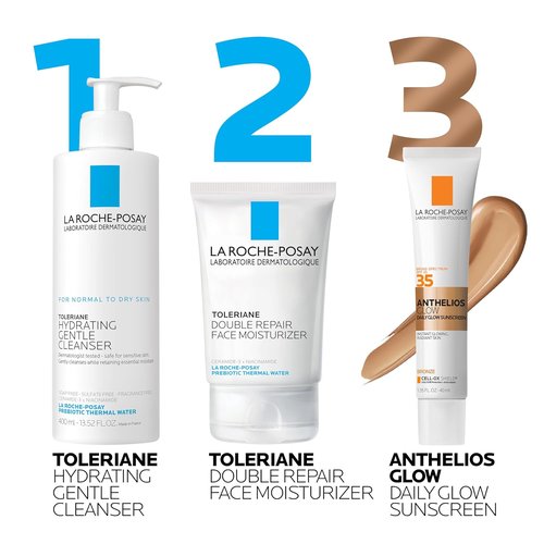 La Roche-Posay Anthelios Glow Tinted Sunscreen - SPF 35, Broad Spectrum Protection, Lightweight & Hydrating for All Skin Types