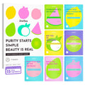 ZealSea Clean Beauty Face Masks Skincare, Minimalism 15 Ingredients Sheet Mask, Deep Hydration Facial Mask for Bouncy & Glowing, Sleepover Spa Party Supplies, Women Teen Girl Gifts Trendy Stuff, 7Pack