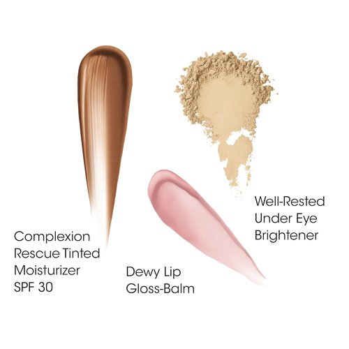 bareMinerals 3-Piece Clean Beauty Gift Set - Tinted Moisturizer SPF 30, Under-Eye Brightener & Lip Gloss Balm
