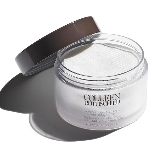 Colleen Rothschild Glycolic Acid Peel Pads - Spa-Strength Exfoliating Treatment | 60 Pads (4.2 fl oz)