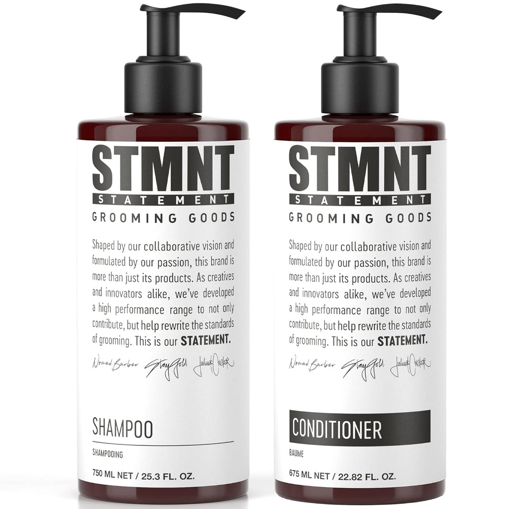 STMNT Grooming Goods Shampoo & Conditioner Bundle - Nourishing Hair Care Duo for All Hair Types