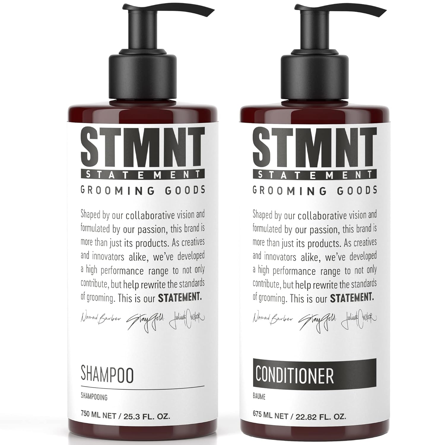 STMNT Grooming Goods Shampoo & Conditioner Bundle - Nourishing Hair Care Duo for All Hair Types