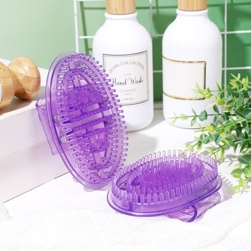 Acellegic 2 Pcs Meridian Massage Brush Magnetic Full Body Meridian Brush Beauty Salon Massage Tools for Full Body SPA Massager Relaxation (Purple)