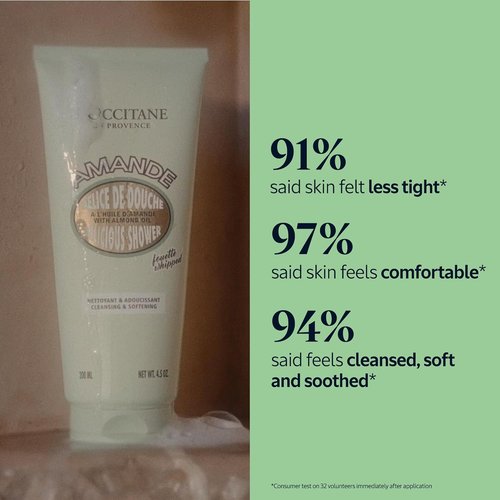 L’Occitane Almond Delicious Shower Gel - Gentle Body Wash for Radiant, Smooth Skin | Vegan & Moisturizing